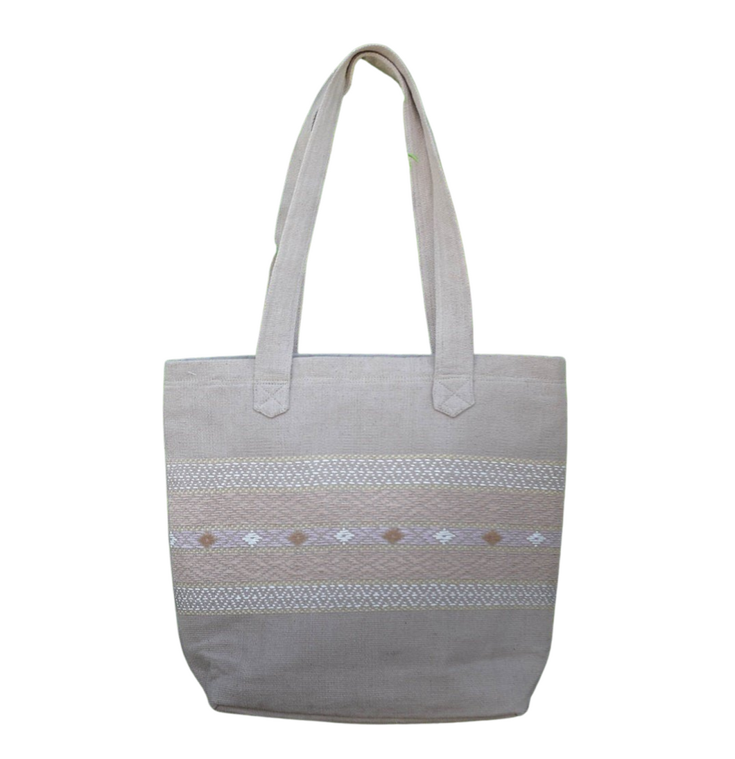 Woven natural dye shopping bag